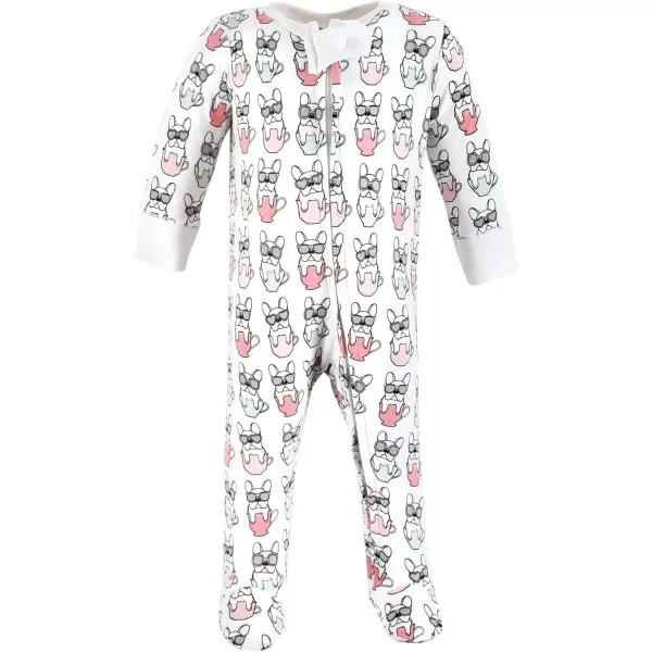 Hudson Baby Baby Girls' Cotton Sleep and Play