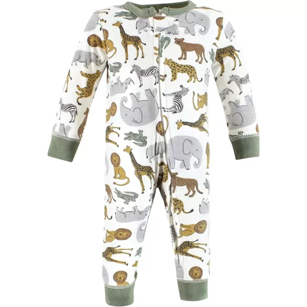 Hudson Baby Baby Girls' Cotton Sleep and Play