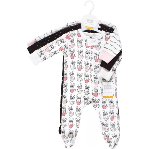Hudson Baby Baby Girls' Cotton Sleep and Play