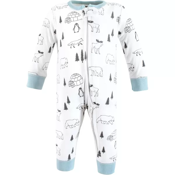 Hudson Baby Baby Girls' Cotton Sleep and Play