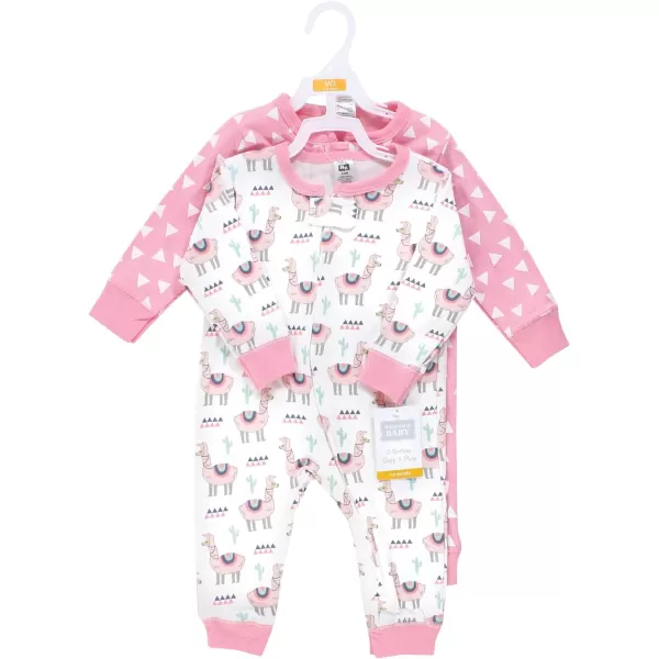 Hudson Baby Baby Girls' Cotton Sleep and Play