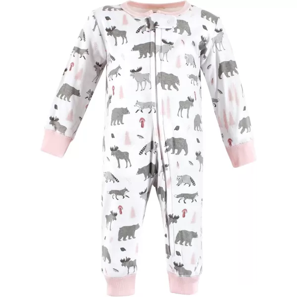 Hudson Baby Baby Girls' Cotton Sleep and Play