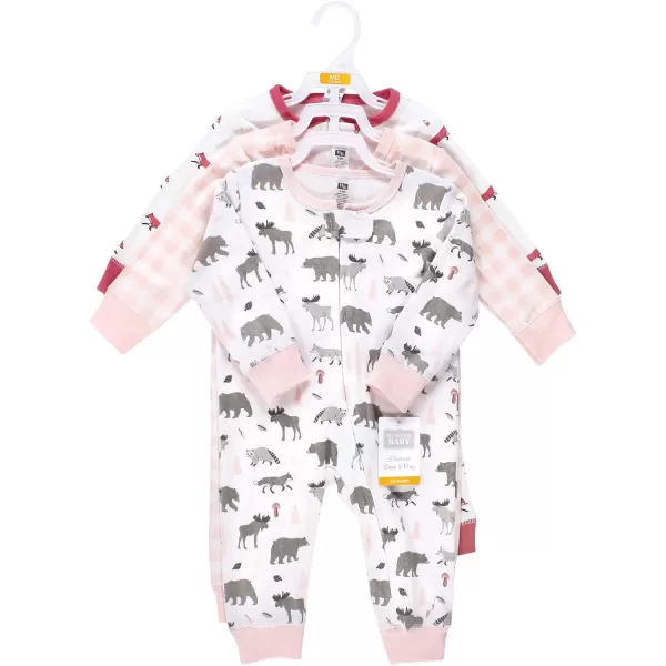 Hudson Baby Baby Girls' Cotton Sleep and Play