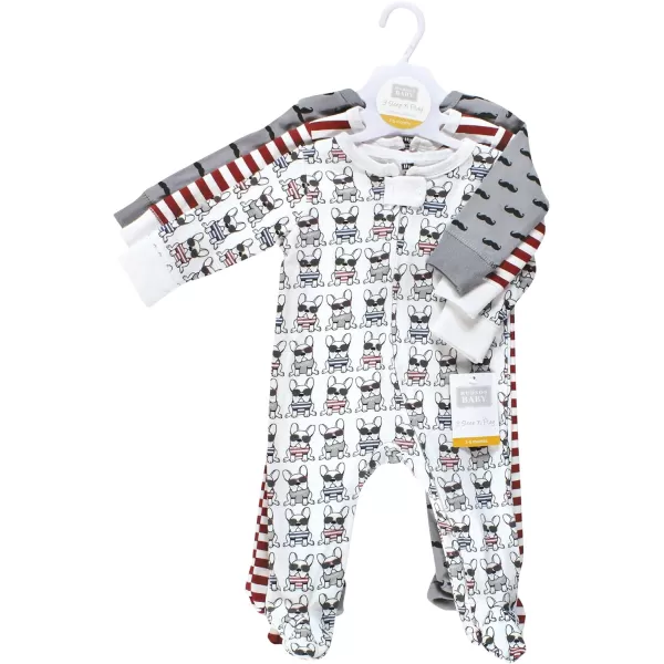 Hudson Baby Baby Girls' Cotton Sleep and Play