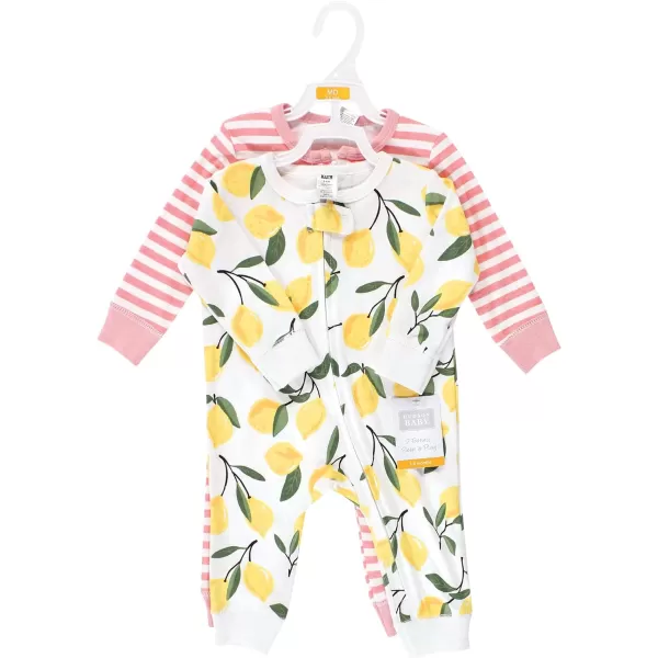 Hudson Baby Baby Girls' Cotton Sleep and Play