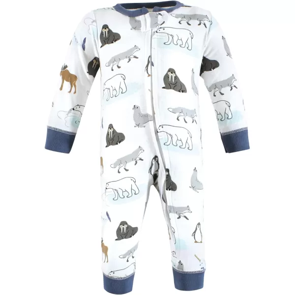 Hudson Baby Baby Girls' Cotton Sleep and Play