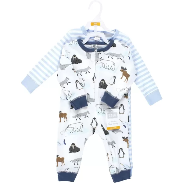 Hudson Baby Baby Girls' Cotton Sleep and Play