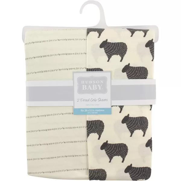 Hudson Baby Unisex Baby Cotton Fitted Crib Sheet, Teepee, One Size