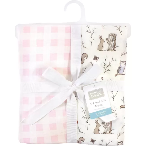 Hudson Baby Unisex Baby Cotton Fitted Crib Sheet, Teepee, One Size