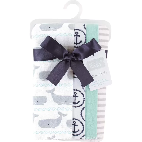 Hudson Baby Unisex Baby Cotton Flannel Receiving Blankets, Rocket Ship, One Size