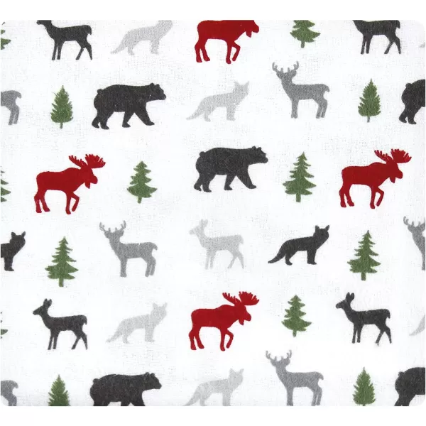 Hudson Baby Unisex Baby Cotton Flannel Receiving Blankets, Rocket Ship, One Size