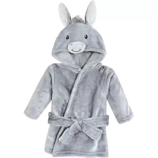 Hudson Baby Unisex Baby Plush Bathrobe and Toy Set