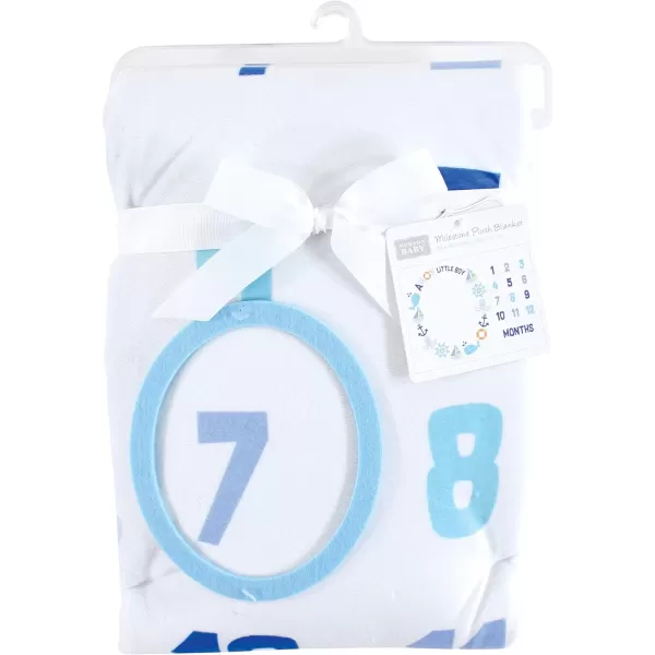 Hudson Baby Unisex Baby Plush Holiday and Milestone Blanket, Red Black Plaid, One Size