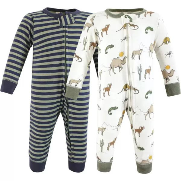 Hudson Baby Baby Girls' Cotton Sleep and Play