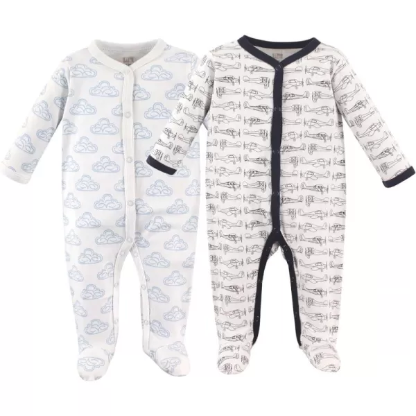Hudson Baby Baby Girls' Cotton Sleep and Play