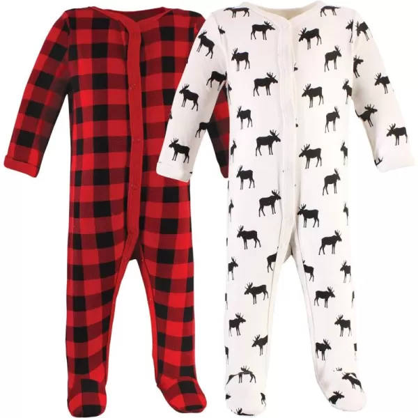 Hudson Baby Baby Girls' Cotton Sleep and Play