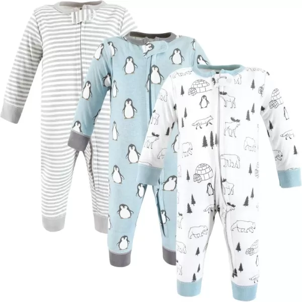 Hudson Baby Baby Girls' Cotton Sleep and Play
