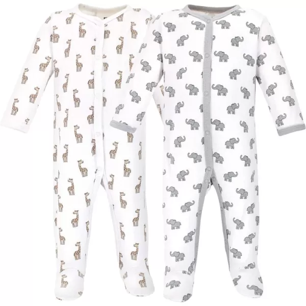 Hudson Baby Baby Girls' Cotton Sleep and Play