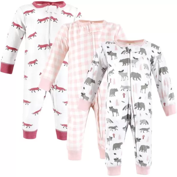 Hudson Baby Baby Girls' Cotton Sleep and Play
