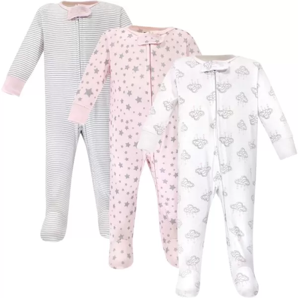 Hudson Baby Baby Girls' Cotton Sleep and Play