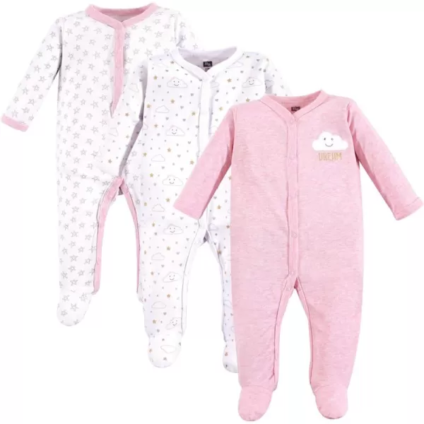 Hudson Baby Baby Girls' Cotton Sleep and Play