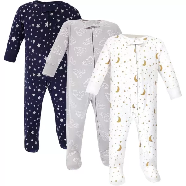 Hudson Baby Baby Girls' Cotton Sleep and Play