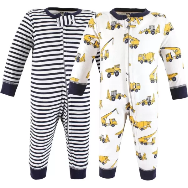 Hudson Baby Baby Girls' Cotton Sleep and Play