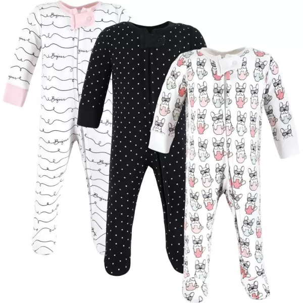 Hudson Baby Baby Girls' Cotton Sleep and Play