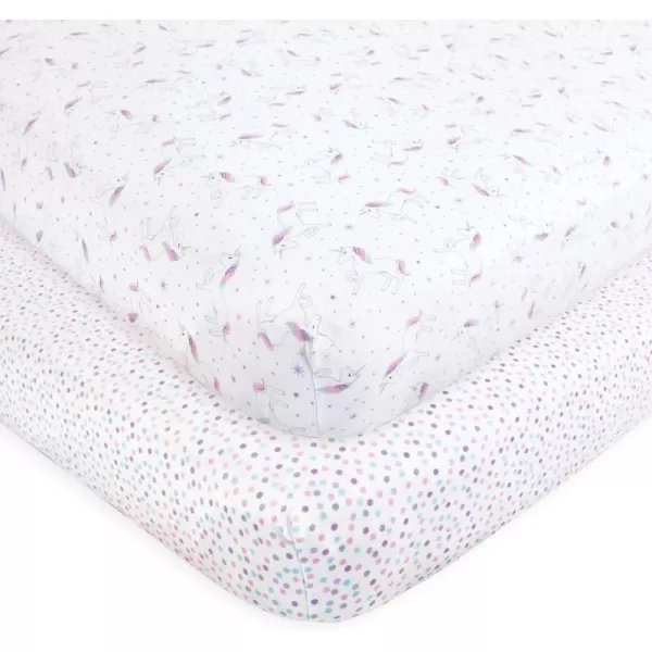 Hudson Baby Unisex Baby Cotton Fitted Crib Sheet, Teepee, One Size