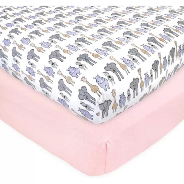 Hudson Baby Unisex Baby Cotton Fitted Crib Sheet, Teepee, One Size