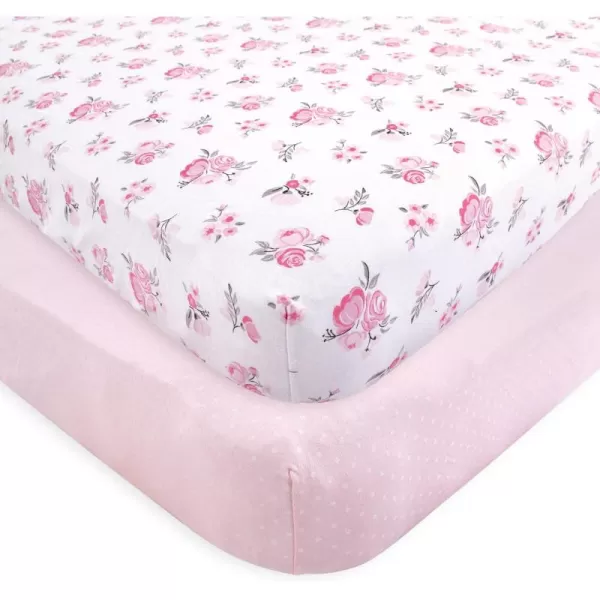 Hudson Baby Unisex Baby Cotton Fitted Crib Sheet, Teepee, One Size