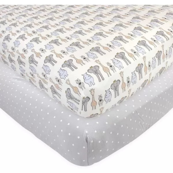 Hudson Baby Unisex Baby Cotton Fitted Crib Sheet, Teepee, One Size