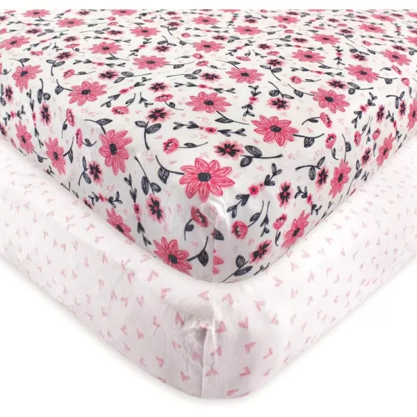 Hudson Baby Unisex Baby Cotton Fitted Crib Sheet, Teepee, One Size