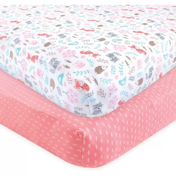 Hudson Baby Unisex Baby Cotton Fitted Crib Sheet, Teepee, One Size