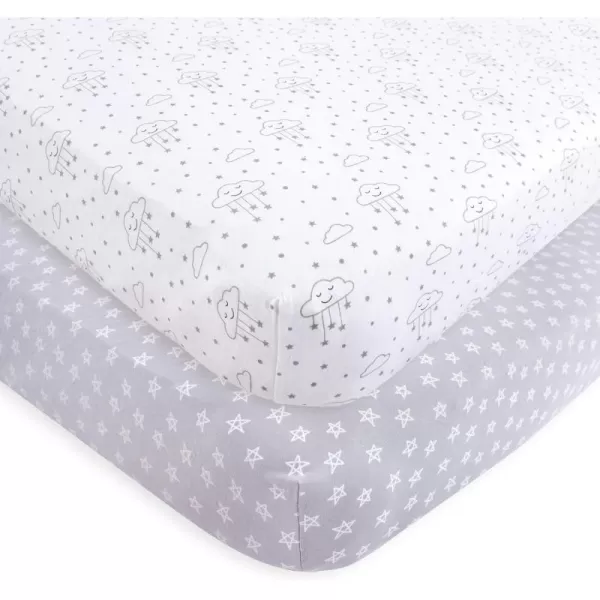 Hudson Baby Unisex Baby Cotton Fitted Crib Sheet, Teepee, One Size