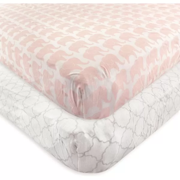 Hudson Baby Unisex Baby Cotton Fitted Crib Sheet, Teepee, One Size