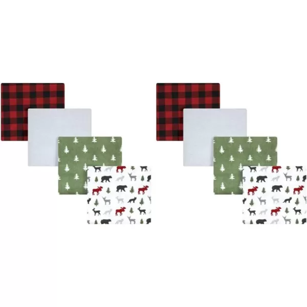 Hudson Baby Unisex Baby Cotton Flannel Receiving Blankets, Rocket Ship, One Size