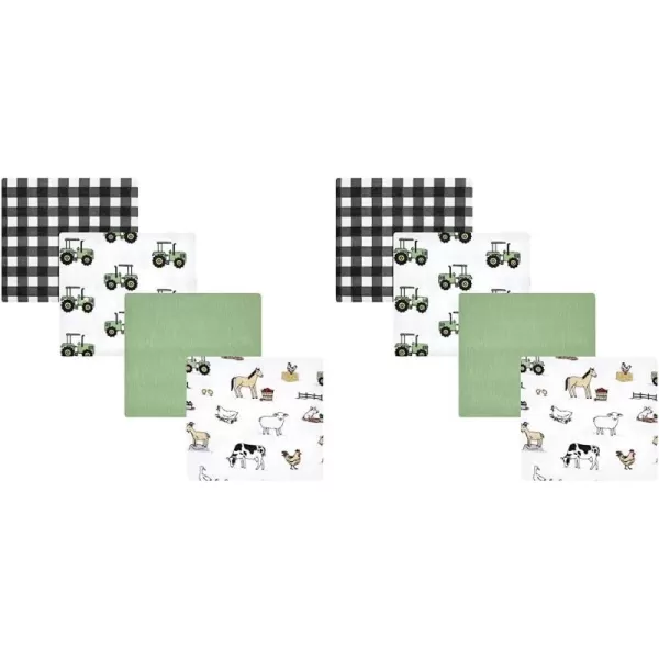 Hudson Baby Unisex Baby Cotton Flannel Receiving Blankets, Rocket Ship, One Size