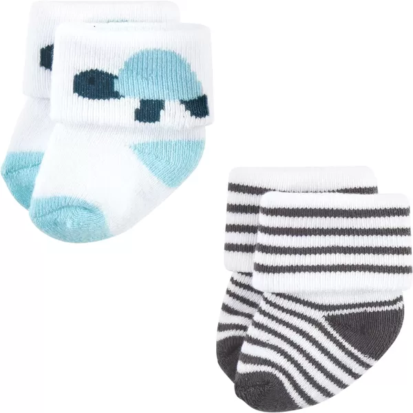 Hudson Baby Baby Girls' Cotton Rich Newborn and Terry Socks