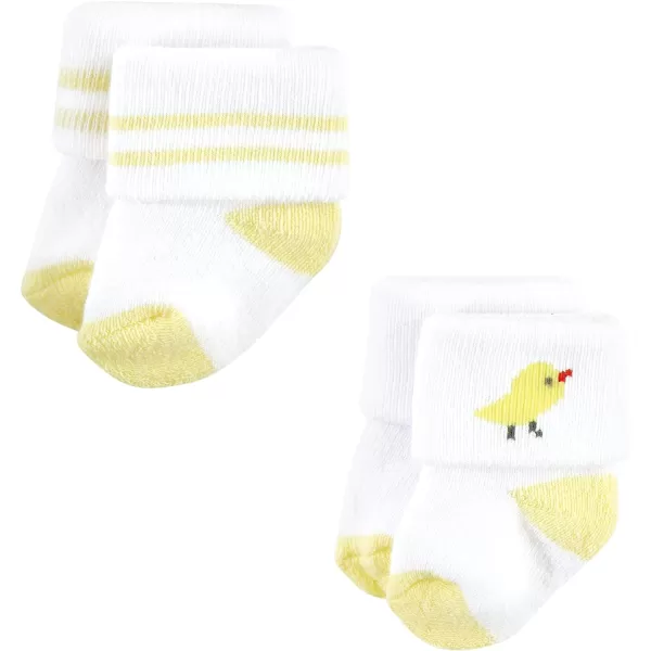 Hudson Baby Baby Girls' Cotton Rich Newborn and Terry Socks