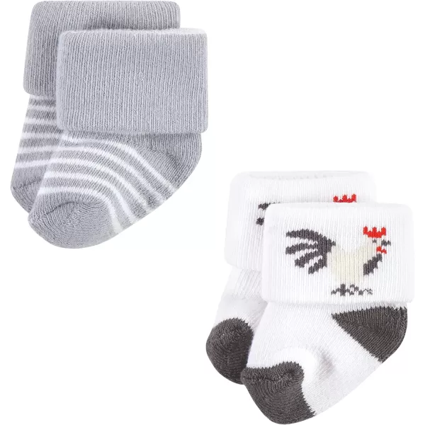 Hudson Baby Baby Girls' Cotton Rich Newborn and Terry Socks