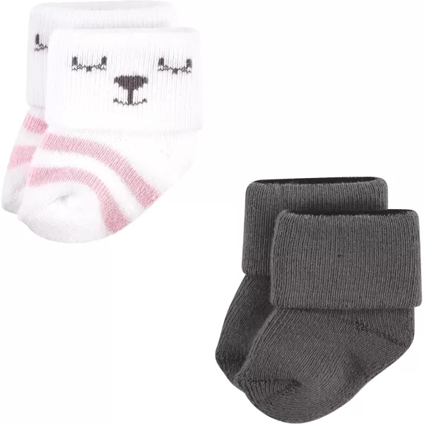 Hudson Baby Baby Girls' Cotton Rich Newborn and Terry Socks