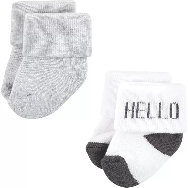 Hudson Baby Baby Girls' Cotton Rich Newborn and Terry Socks