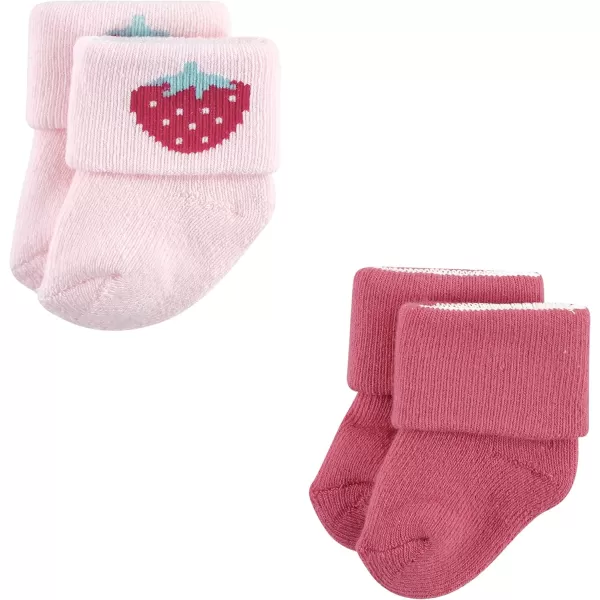 Hudson Baby Baby Girls' Cotton Rich Newborn and Terry Socks