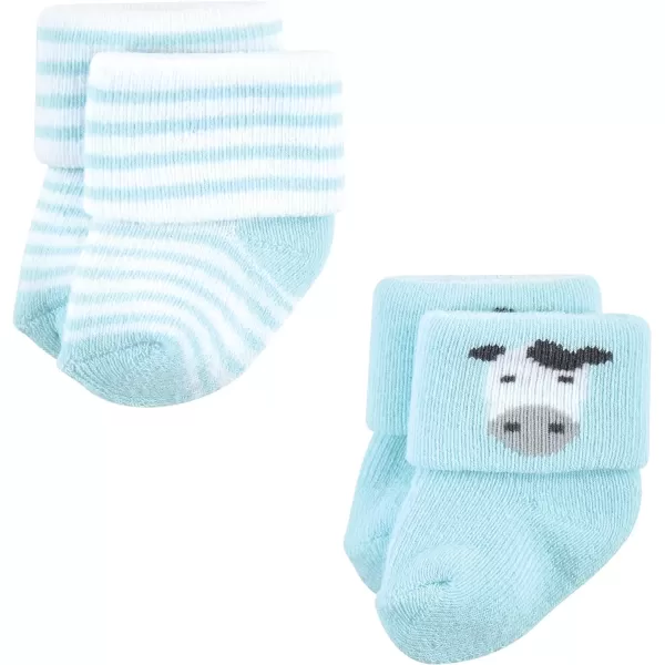 Hudson Baby Baby Girls' Cotton Rich Newborn and Terry Socks