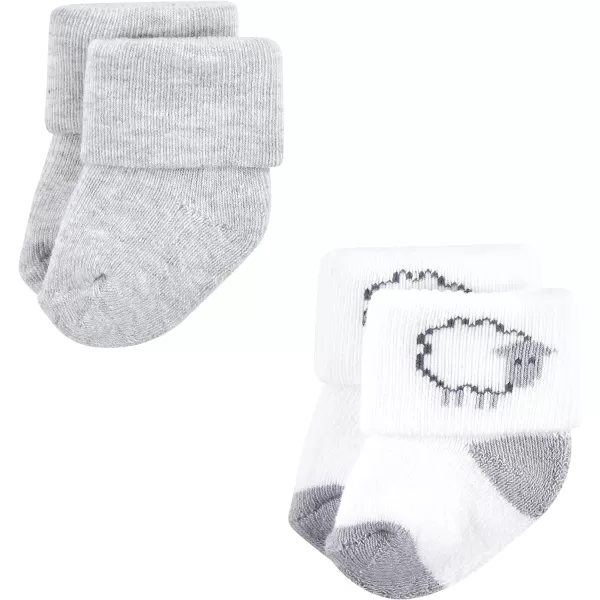 Hudson Baby Baby Girls' Cotton Rich Newborn and Terry Socks