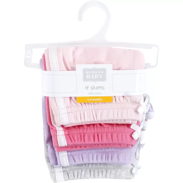 Hudson Baby Baby Shorts Bottoms 4-Pack