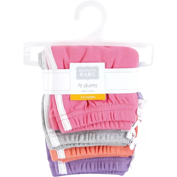 Hudson Baby Baby Shorts Bottoms 4-Pack