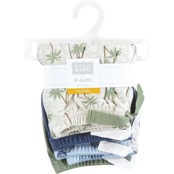 Hudson Baby Baby Shorts Bottoms 4-Pack
