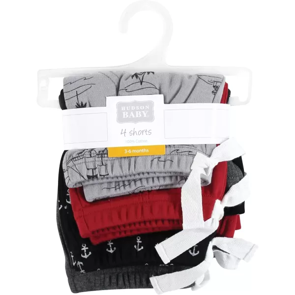 Hudson Baby Baby Shorts Bottoms 4-Pack
